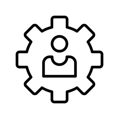 Kolayca düzenleyebilen ve düzenleyebilen Profil Yapılandırma Vektörü simgesi