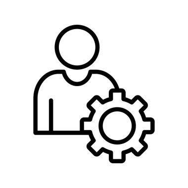 Profil ayarları Vektör simgesi kolayca düzenlenebilir ya da düzenlenebilir