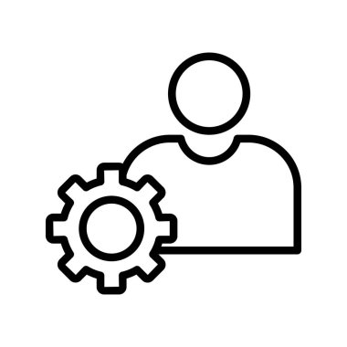 Profil ayarları Vektör simgesi kolayca düzenlenebilir ya da düzenlenebilir