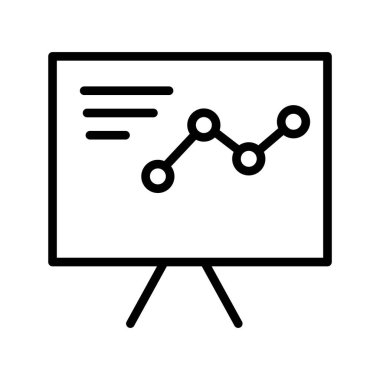 Kolayca düzenleyebilen veya düzenleyebilen iş sunum vektörü simgesi