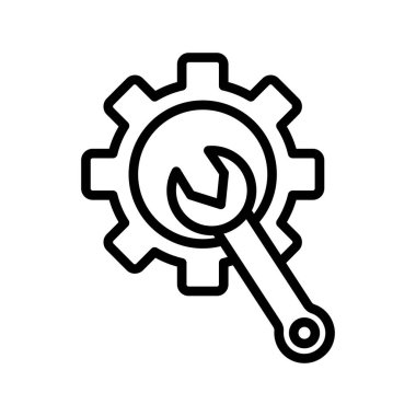 Kolayca düzenleyebilen ya da düzenleyebilen Cog Vektör simgesi