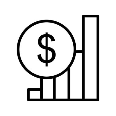 Kolayca düzenleyebilen ve düzenleyebilen Dolar Vektörü simgesi