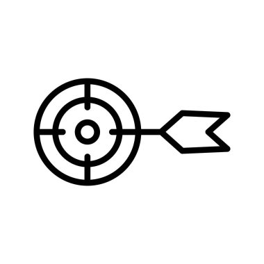 Kolayca değiştirebilen ya da düzenleyebilen hedef vektör simgesi