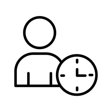 Kolayca düzenleyebilen veya düzenleyebilen Saat Vektörü simgesi