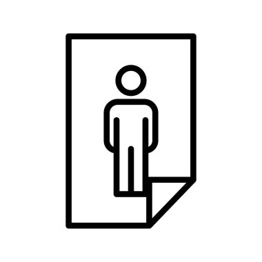 Kolayca değiştirebilen ya da düzenleyebilen Biodata Vektör simgesi