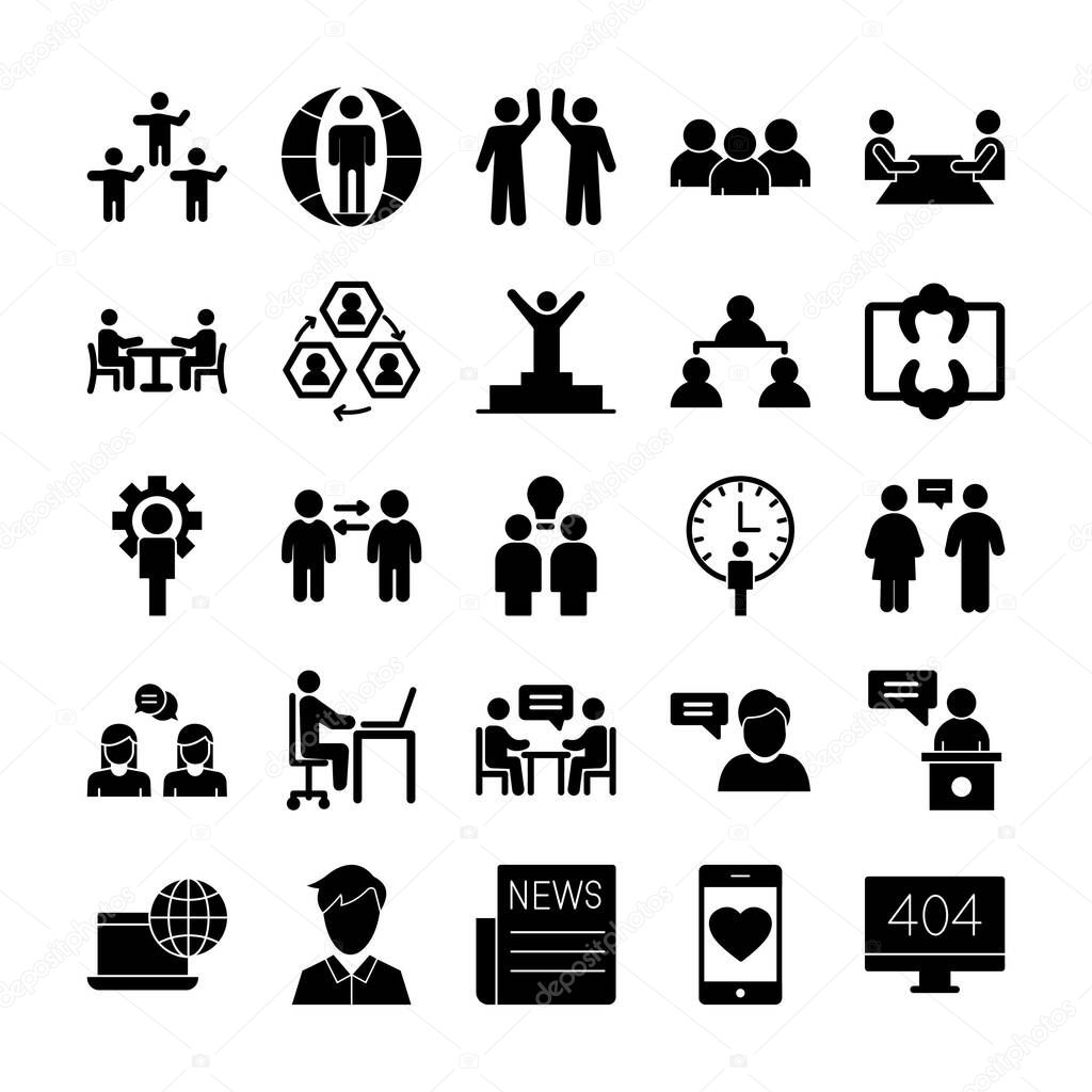 Communication and Networking Vector icon which can easily modify or edit
