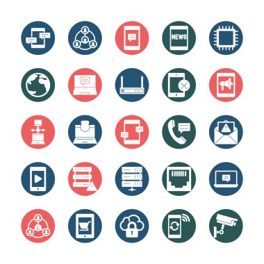 Kolayca değiştirebilen ya da düzenleyebilen İletişim ve Ağ Vektörü simgesi