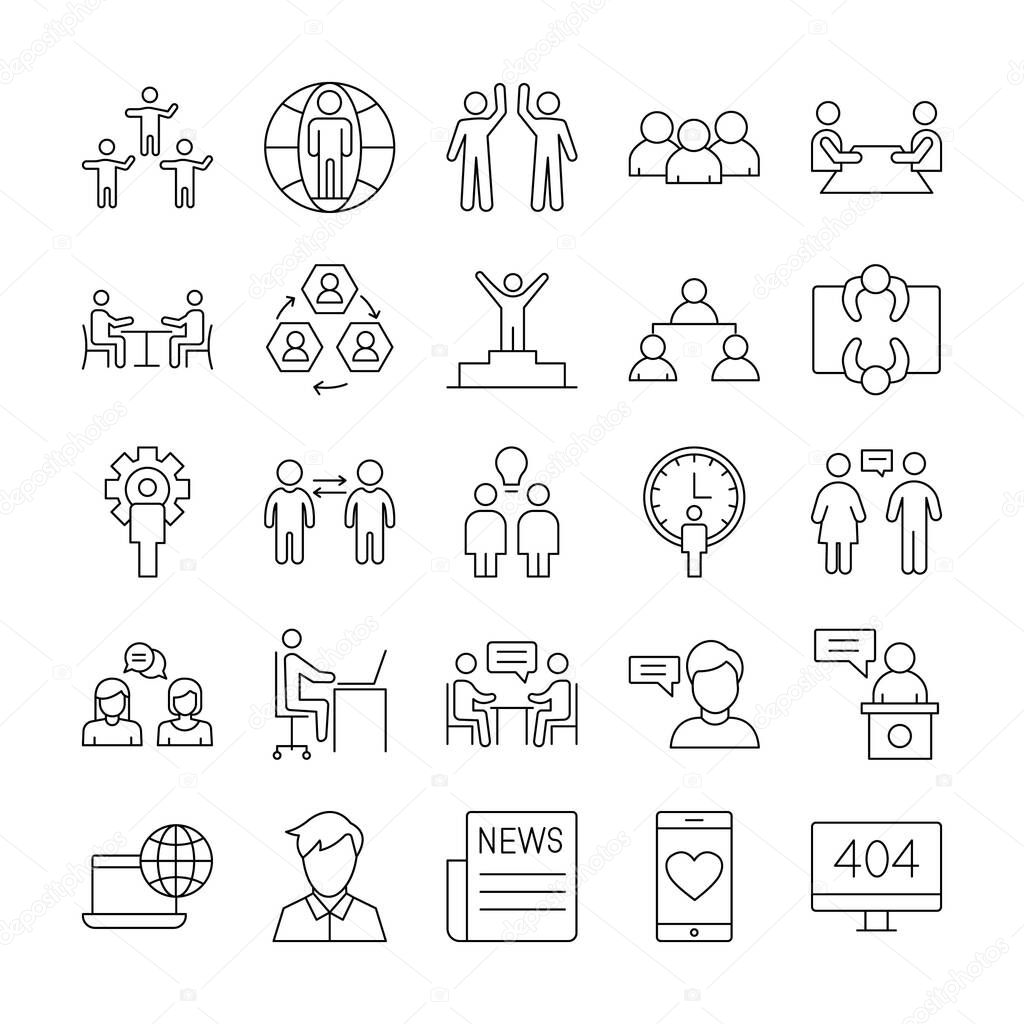 Communication and Networking Vector icon which can easily modify or edit