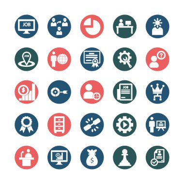 Her simgeyi kolayca düzenleyebilen ya da düzenleyebilen HR Yönetim Vektörü simgesi