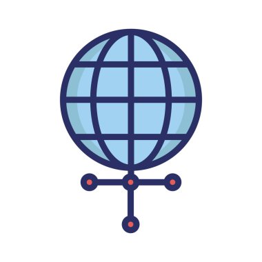 Kolayca düzenleyebilen ya da düzenleyebilen birbirine bağlı ağ simgesi