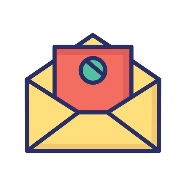 Εικονίδιο Email Junk Που Μπορεί Εύκολα Τροποποιήσει Επεξεργαστεί — Διανυσματικό Αρχείο