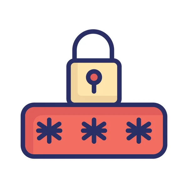 Cyber Security Icon Which Can Easily Modify Edit — Stock Vector