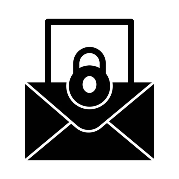Encrypted Email Icon Which Can Easily Modify Edit — Stock Vector