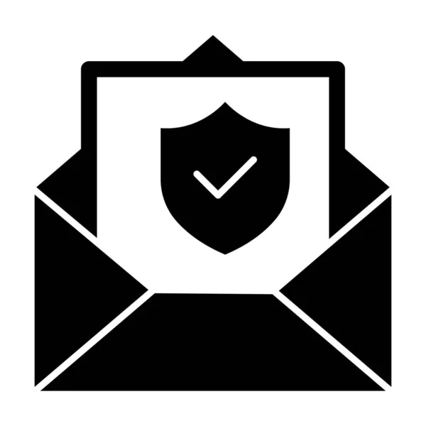 Encrypted Email Icon Which Can Easily Modify Edit — Stock Vector