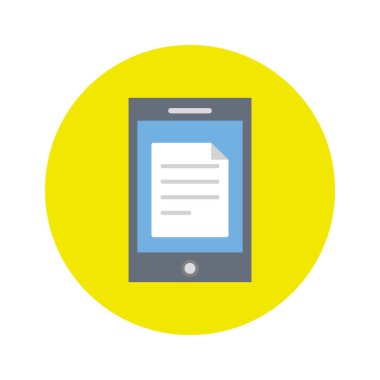 Mobile documents Vector Icon which can be easily modified or edit