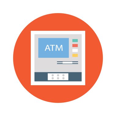 atm machine Vector Icon which can be easily modified or edit