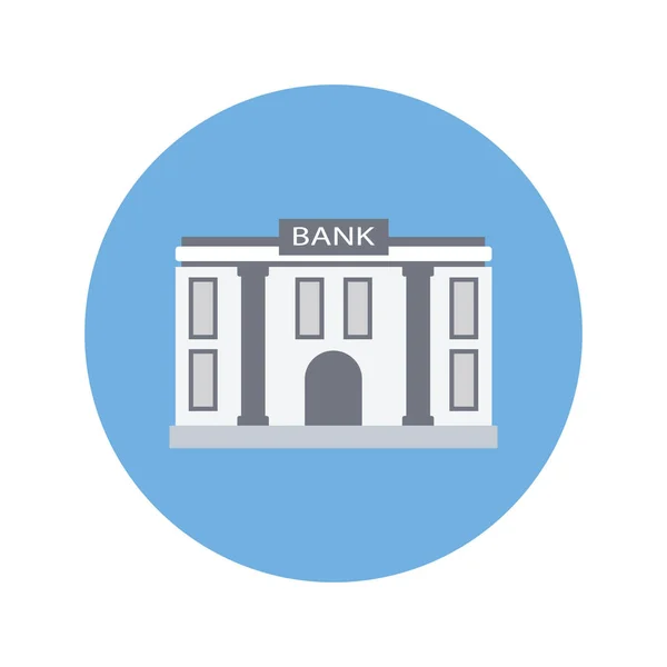 Bank Building Vector Icon Which Can Easily Modified Edit — Vettoriale Stock