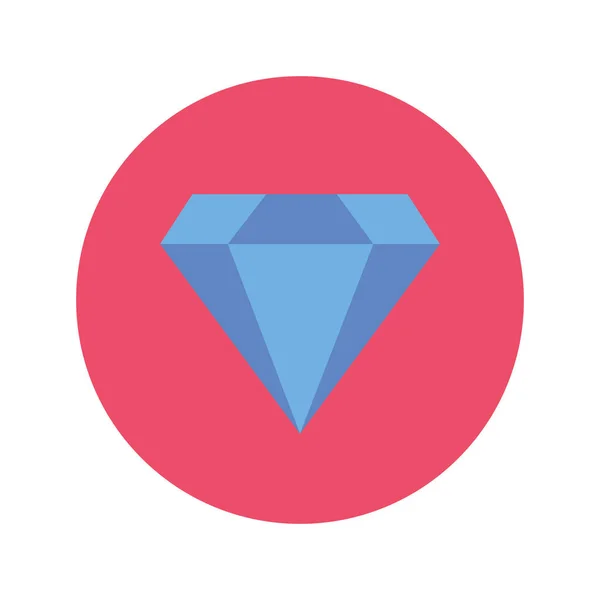 Bright Diamond Vector Icon Which Can Easily Modified Edit — Vettoriale Stock