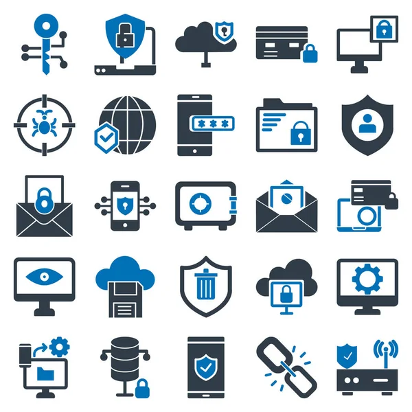 Cyber Security Icon Which Can Easily Modified Edit — Vector de stock
