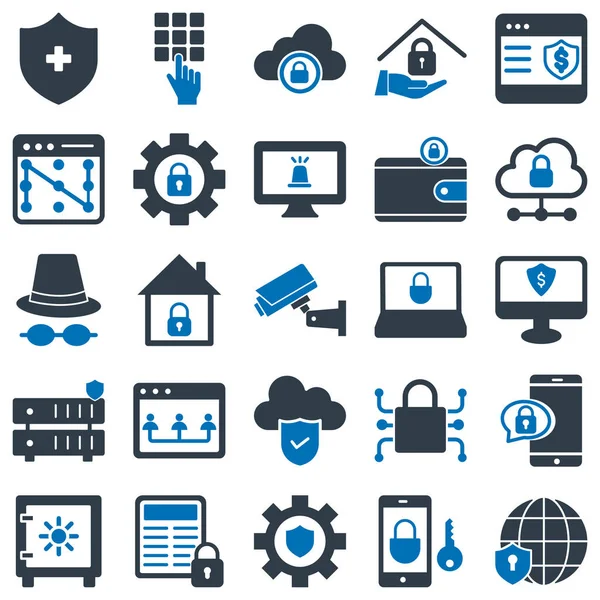 Cyber Security Icon Which Can Easily Modified Edit — Vector de stock