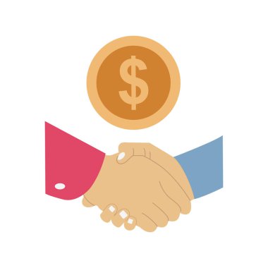 Business partnership Vector icon which can easily modify or edit