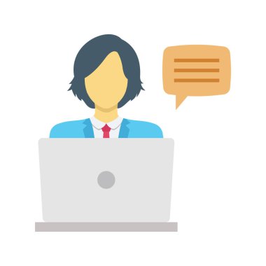 Freelancer çalışma vektör simgesi kolayca değiştirebilir veya düzenleyebilir