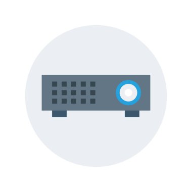 Projector Device Icon Vector  which can be easily modified or edit