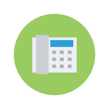 Telephone set Icon which can be easily modified or edit