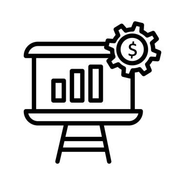 Kolayca değiştirilebilen ya da düzenlenebilen hesap analiz vektörü simgesi