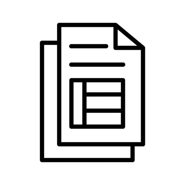 Icono Vector Factura Blanco Que Puede Modificar Editar Fácilmente — Archivo Imágenes Vectoriales