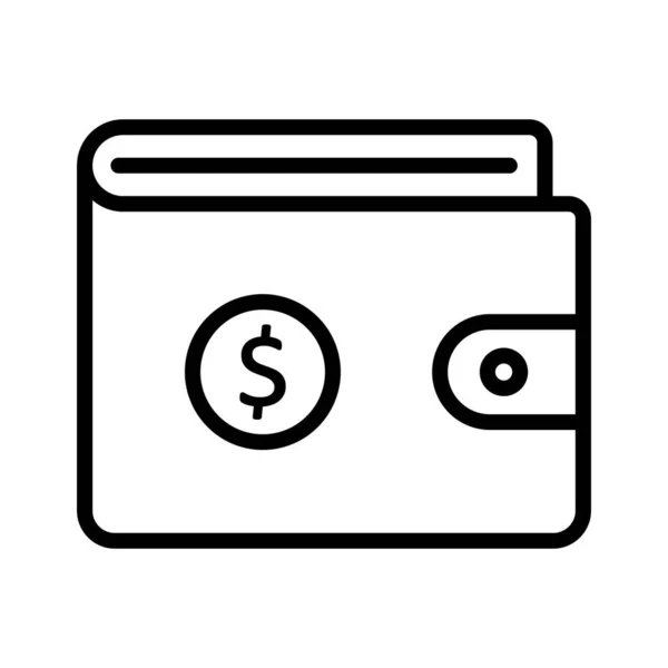 Budget Wallet Vector Icon Which Can Easily Modified Edit — Vettoriale Stock