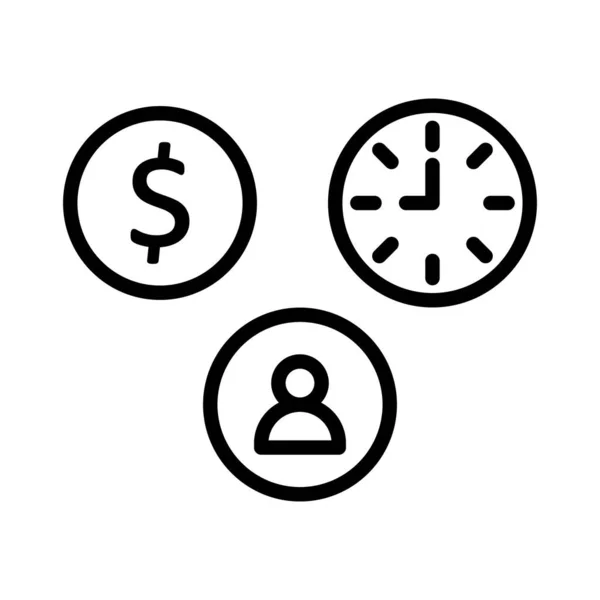 Cash Investment Vector Icon Which Can Easily Modified Edit — Stock Vector