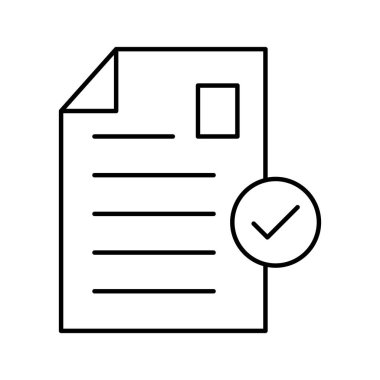 Kolayca değiştirilebilen ya da düzenlenebilen kabul edilmiş dosya vektör simgesi