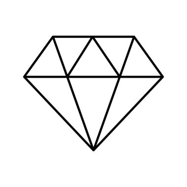 Kolayca değiştirilebilen veya düzenlenebilen elmas vektör simgesi