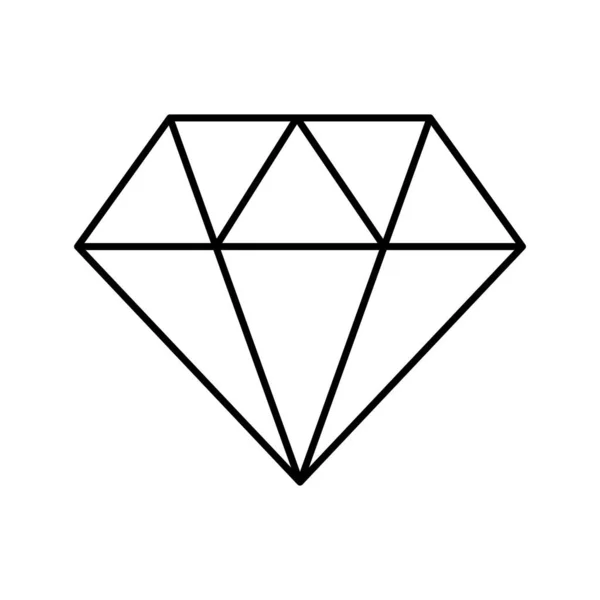 Diamant Vector Pictogram Dat Gemakkelijk Kan Worden Gewijzigd Bewerken — Stockvector