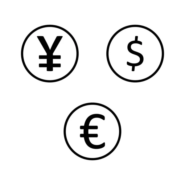 Valutaväxling Vektor Ikonen Som Lätt Kan Ändras Eller Redigeras — Stock vektor