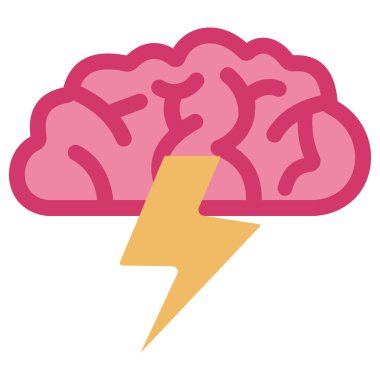 Kolayca değiştirebilen ya da düzenleyebilen Beyin Fırtınası İzole Vektör simgesi