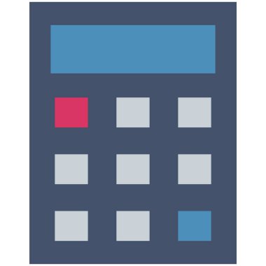 Kolayca değiştirebilen ya da düzenleyebilen hesap makinesi izole edilmiş Vektör simgesi