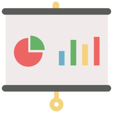 Kolayca değiştirebilen ya da düzenleyebilen sunum izole edilmiş Vektör simgesi