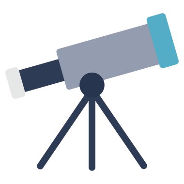 Kolayca değiştirebilen ya da düzenleyebilen Teleskop İzole Vektör simgesi