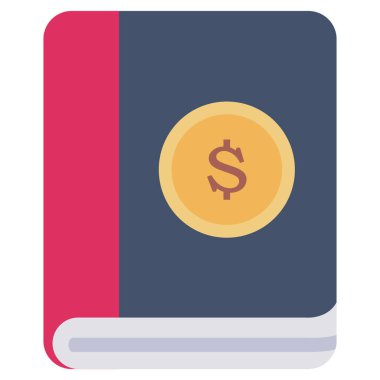 Kolayca düzenleyebilen ve düzenleyebilen Finansal Kitap İzole Vektör simgesi