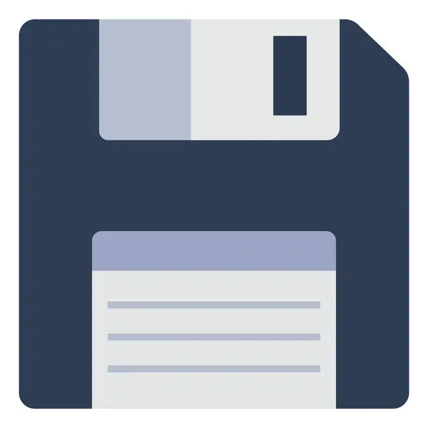 Disket Izole Edilmiş Vektör Simgesi Kolayca Değiştirilebilir Düzenlenebilir — Stok Vektör