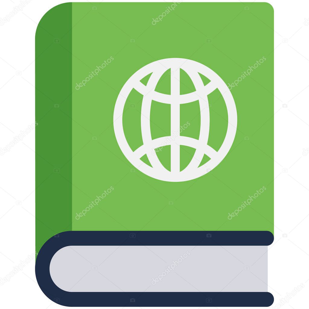 International Book Isolated Vector icon which can easily modify or edit