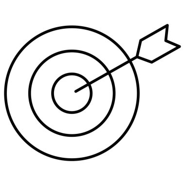 İş Hedefi İzole Vektör simgesi Kolayca düzenlenebilir ya da değiştirilebilir