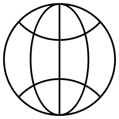 Kolayca değiştirebilen ya da düzenleyebilen Dünya İzole Vektör simgesi