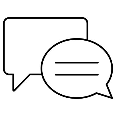 Sohbet Baloncukları İzole Vektör simgesi Kolayca düzenleyebilir ya da değiştirebilir