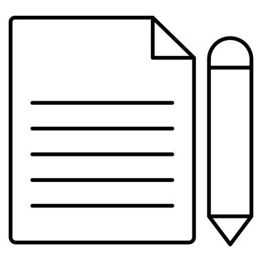 İçerik yazma izole edilmiş vektör simgesi kolayca düzenleyebilir ya da değiştirebilir