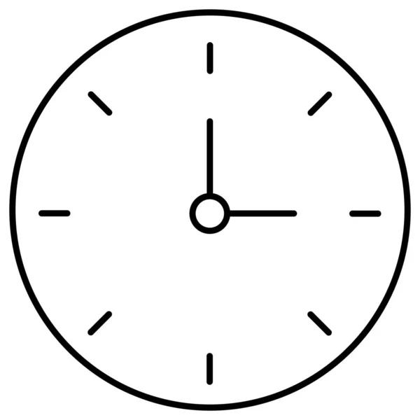 Reloj Icono Vector Aislado Que Puede Modificar Editar Fácilmente — Vector de stock