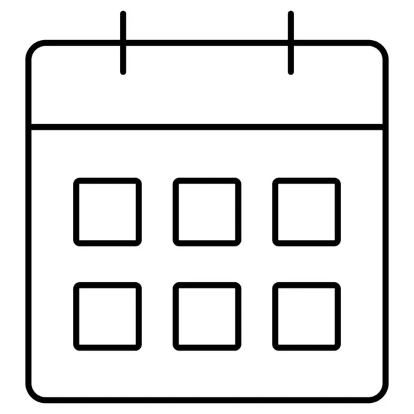 Calendrier Isolé Icône Vectorielle Qui Peut Facilement Modifier Modifier — Image vectorielle