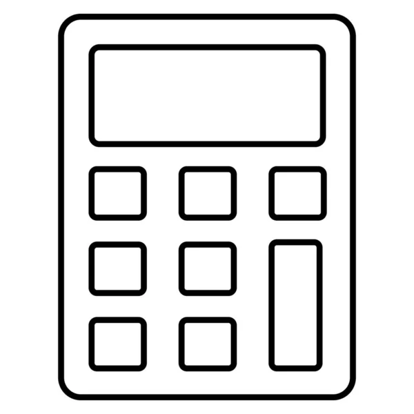 Calculadora Icono Vector Aislado Que Puede Modificar Editar Fácilmente — Archivo Imágenes Vectoriales